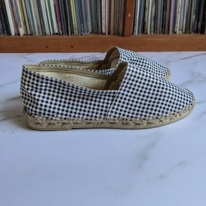 *Sold* Gingham flat espadrille